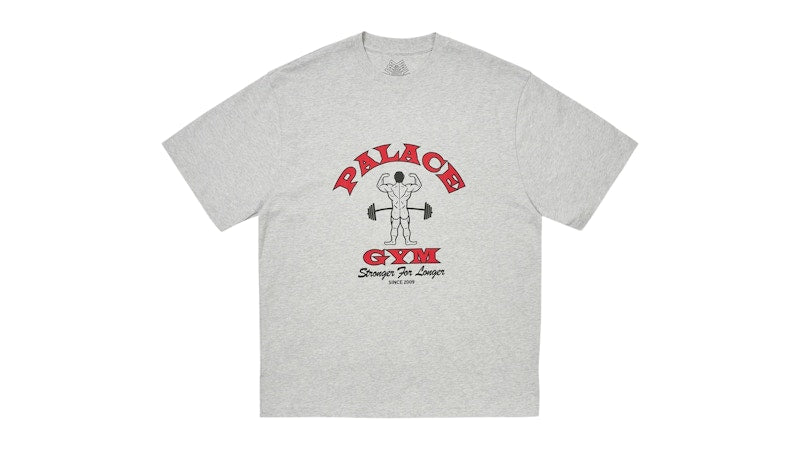 Palace Stronger For Longer T-Shirt Grey Marl