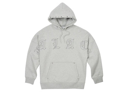 Palace Stud Hood Grey Marl