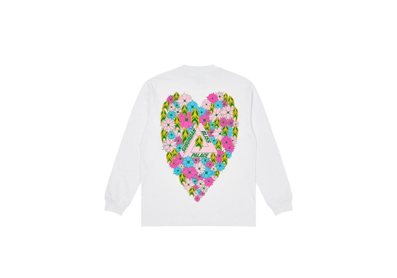 Palace Suburban Bliss Peace and Love Longsleeve White