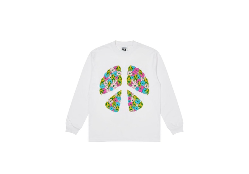 Palace Suburban Bliss Peace and Love Longsleeve White