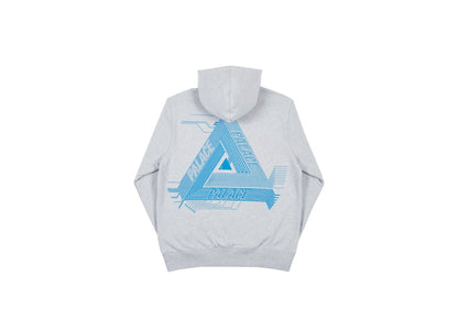 Palace Surkit Hood Grey Marl/Blue