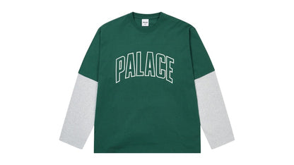 Palace Surprisingly Longsleeve Racey Green/Grey Marl