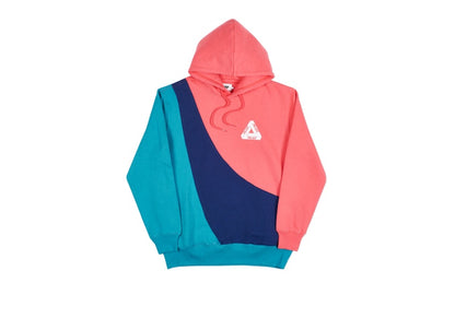 Palace Sweeper Hood Pink/Navy/Teal