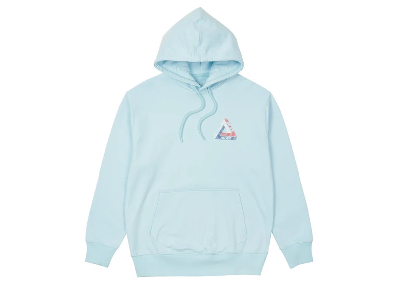 Palace Swirl Tri-Ferg Hood Baby Blue
