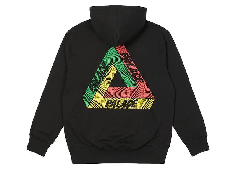 Palace Swirl Tri-Ferg Hood Black