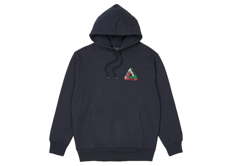 Palace Swirl Tri-Ferg Hood Navy