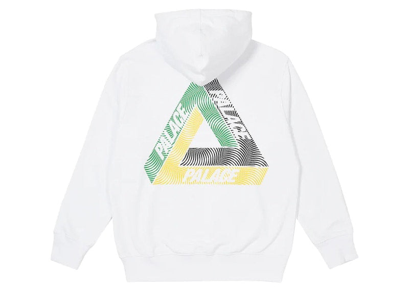 Palace Swirl Tri-Ferg Hood White