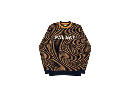Palace Swirly Wurly Knit Black/Orange