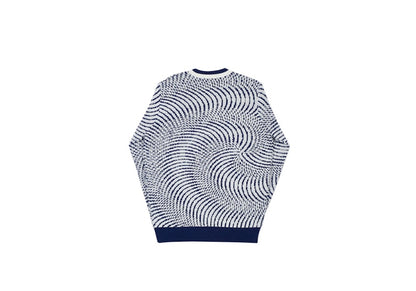 Palace Swirly Wurly Knit Navy/White