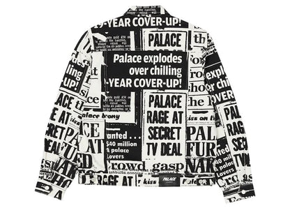 Palace Tabloid Denim Jacket Black