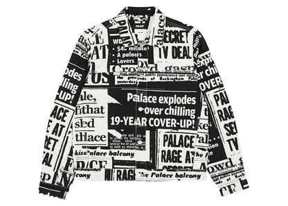 Palace Tabloid Denim Jacket Black