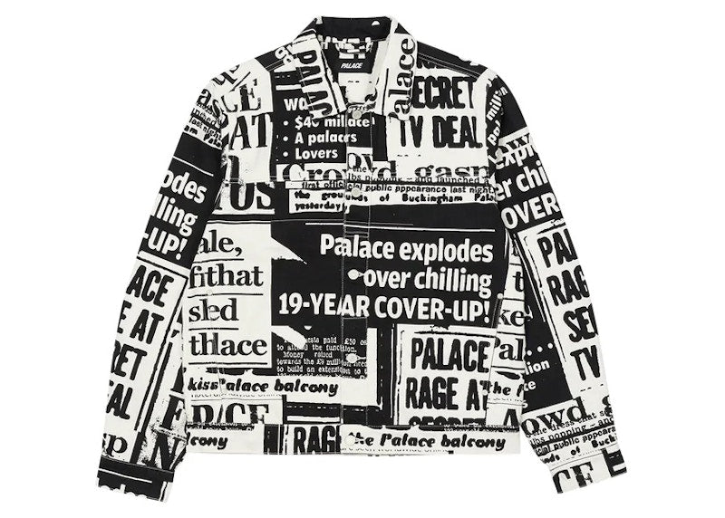 Palace Tabloid Denim Jacket Black