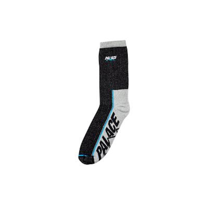 Palace Talking Sock Black Marl