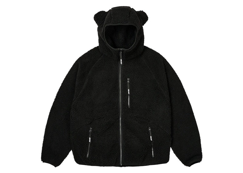 Palace Teddy Fleece Jacket Black