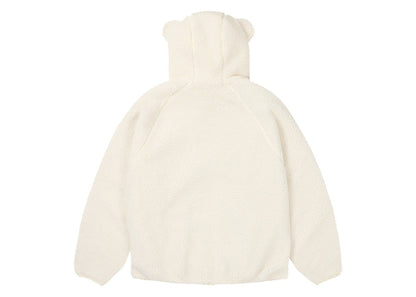 Palace Teddy Fleece Jacket Soft White