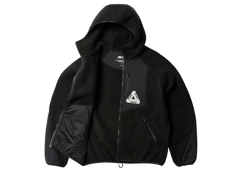 Palace Therma Hooded Fleece Jacket Black