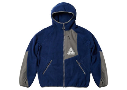 Palace Therma Hooded Fleece Jacket Blue