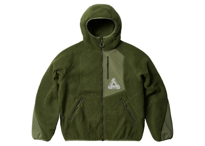 Palace Therma Hooded Fleece Jacket Olive