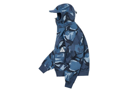 Palace Thermal Bonded Cap Hood (FW24) Blue DPM