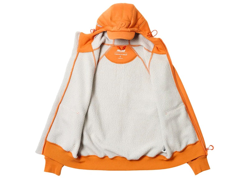 Palace Thermal Bonded Cap Hood Tiger Orange