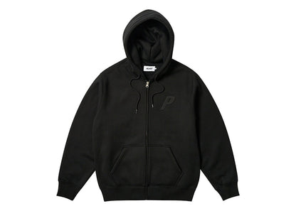 Palace Thermal Embossed P3 Zip Hood Black