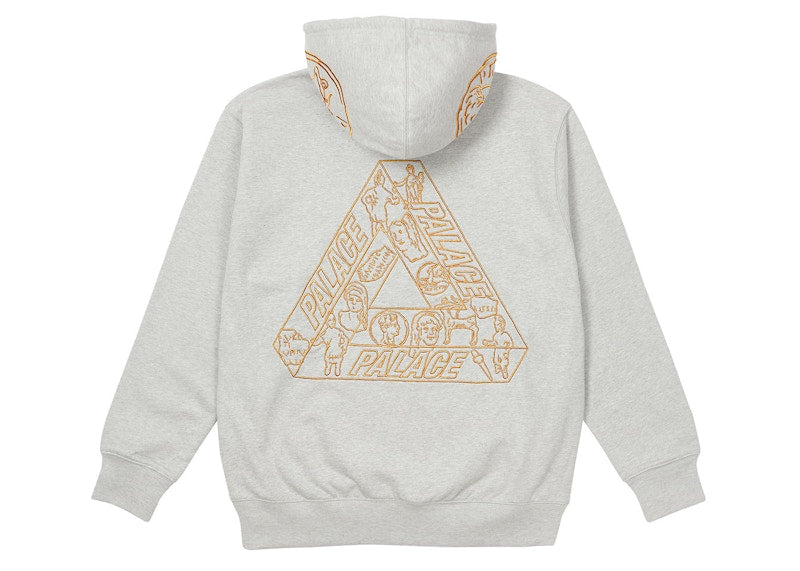 Palace Tri-Archaeology Hood Grey Marl
