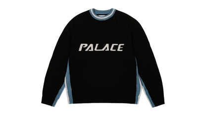 Palace Tri Colour Knit Black