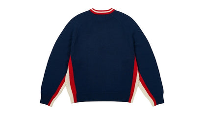 Palace Tri Colour Knit Navy