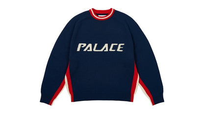 Palace Tri Colour Knit Navy