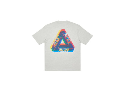 Palace Tri-Ferg Colour Blur T-shirt Grey Marl