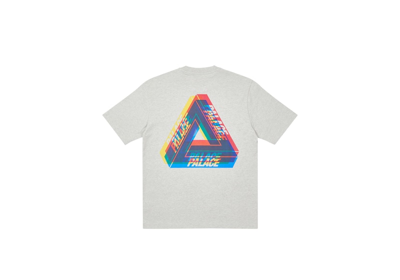 Palace Tri-Ferg Colour Blur T-shirt Grey Marl