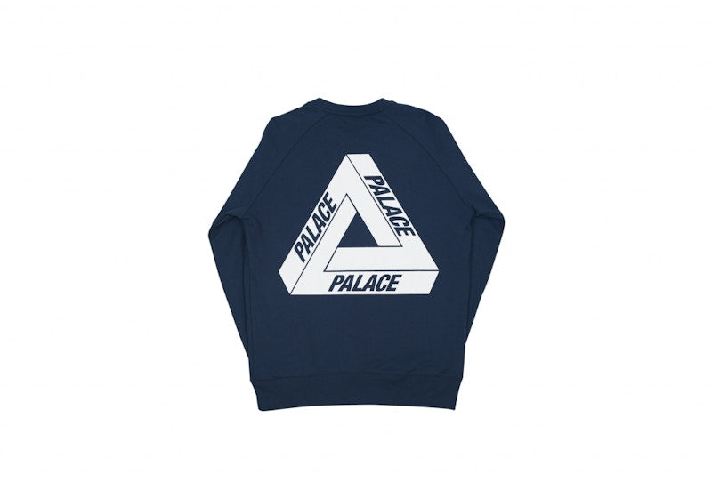 Palace Tri-Ferg Crew Navy