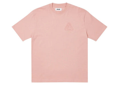 Palace Tri-Ferg Embossed T-shirt Pink