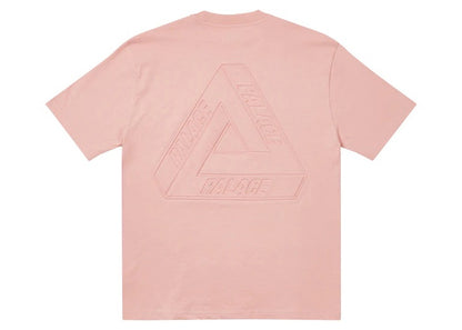 Palace Tri-Ferg Embossed T-shirt Pink