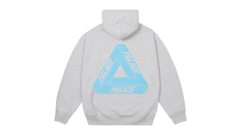Palace Tri-Ferg Hood Grey Marl