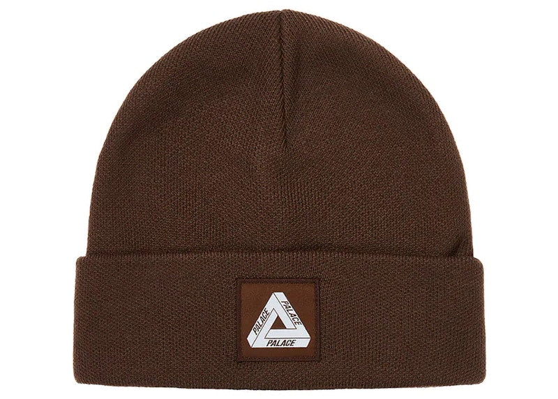 Palace Tri-Ferg Patch Beanie Nice Brown