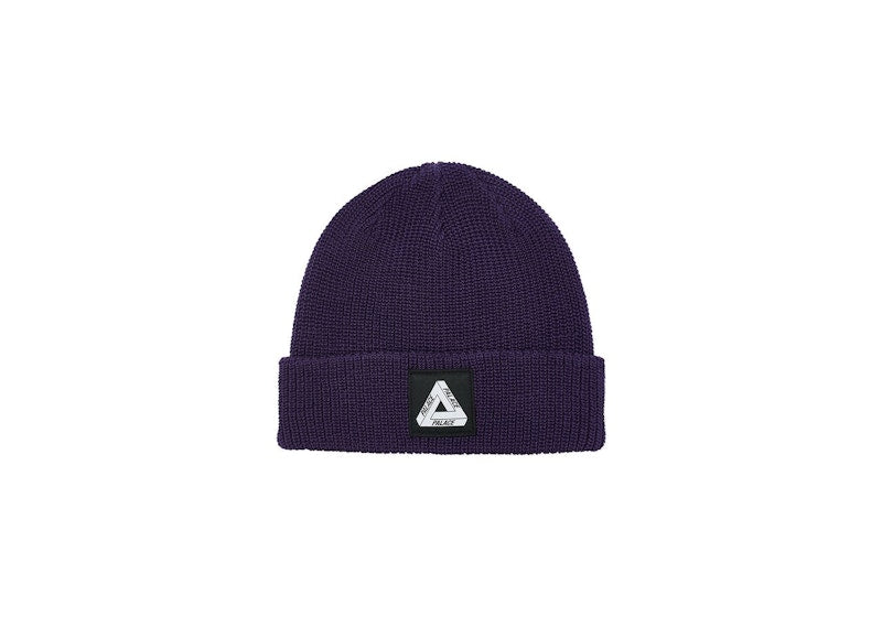 Palace Tri-Ferg Patch Beanie Purple