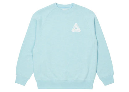 Palace Tri-Ferg Slub Crew Light Blue