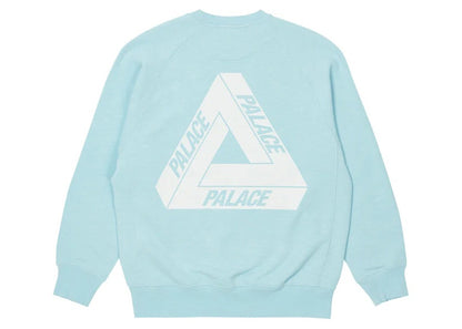 Palace Tri-Ferg Slub Crew Light Blue