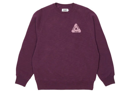 Palace Tri-Ferg Slub Crew Purple
