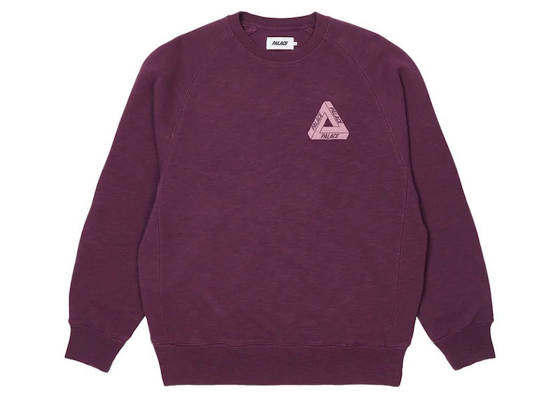 Palace Tri-Ferg Slub Crew Purple