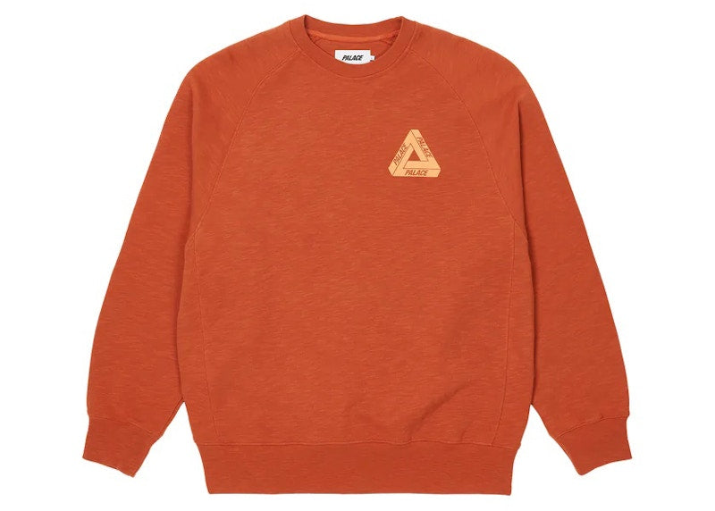 Palace Tri-Ferg Slub Crew Rust