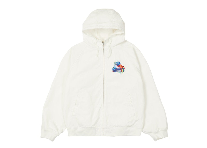 Palace Tri-Flag Hooded Jacket White