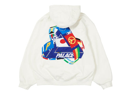 Palace Tri-Flag Hooded Jacket White