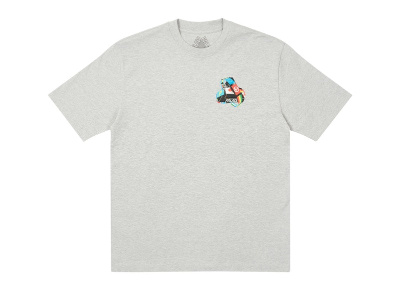 Palace Tri-Flag T-shirt Grey Marl