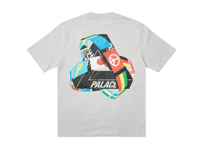Palace Tri-Flag T-shirt Grey Marl