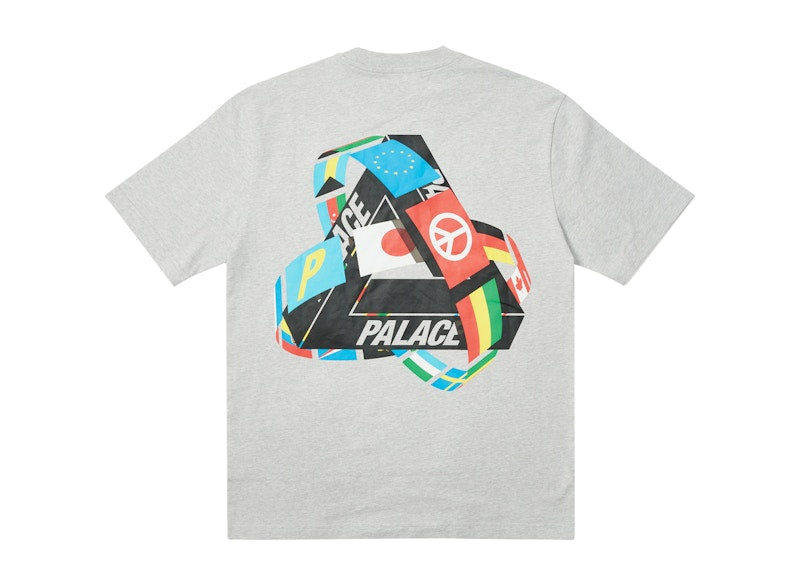 Palace Tri-Flag T-shirt Grey Marl