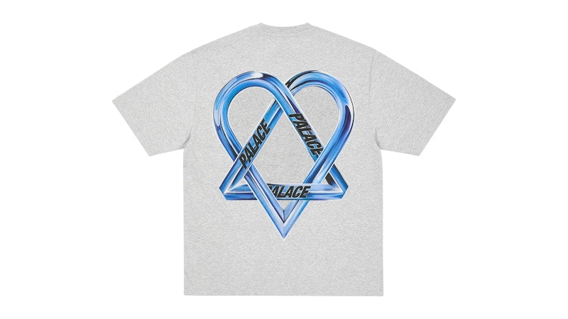 Palace Tri-Gram T-Shirt Grey Marl