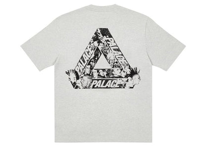 Palace Tri-Heads T-shirt Grey Marl