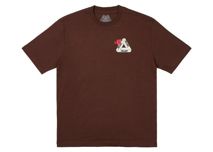 Palace Tri-Hearts T-shirt Nice Brown